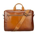 Bloominbag Bloomurban Shield 16" Cognac Tan Deri Laptop / Macbook Çantası