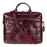 Bloominbag Burgundy Croco Hakiki Deri 13-14 Inç Macbook/laptop Çantası