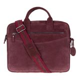 BloominBag Burgundy Still Hakiki Süet Deri 13-14 inç MacBook/Laptop Çantası