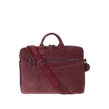 Bloominbag Burgundy Still Süet Deri 15-16"" Macbook Laptop Çantası - Bordo