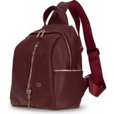 BloominBag Burkley Avelıne Bordeaux Wine Pu Deri Kadın Sırt Çantası - 28 x 16 x 10 cm - Bordo
