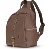 BloominBag Burkley Avelıne Mink Taupe Pu Deri Kadın Sırt Çantası - 28 x 16 x 10 cm - Vizon - Bej