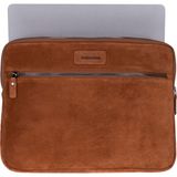 BloominBag Camel Still Hakiki Süet Deri 13-14 Inç Macbook/laptop Kılıfı - Hakiki Deri - Kahverengi