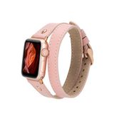 BloominBag Hector Double Tour Leathabloomband Gold Tokalı Double Tour Nude Pink Deri 44/45/46/49 mm Kadın Akıllı Saat Kordon