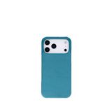 BloominBag iPhone 17 Pro Max 6.9 inç Bloomcase Ultimate Jacket Lagoon Blue Mavi Deri Turkuaz Telefon Kılıfı
