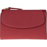 BloominBag Élıa Crimson Red Medium Deri Kadın Cüzdan & Clutch - Kırmızı - Hakiki deri kadın cüzdan