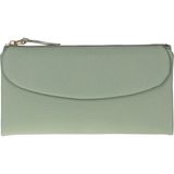 BloominBag Élıa Soft Matcha Large Deri Kadın Cüzdan & Clutch - Yeşil - Hakiki deri kadın cüzdan