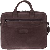 BloominBag Mocha Still Kahverengi Süet Deri 13-14" MacBook Laptop Çantası - Standart