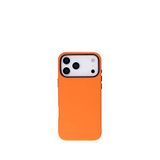 Bloominbag Mono Pebble Orange Iphone 17 Pro Magsafe Uyumlu 6.3"" Deri Telefon Kılıfı - Turuncu