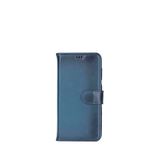 Bloominbag Monte Midnight Blue Samsung Galaxy S26 Plus Lacivert Deri Çıkarılabilir Cüzdanlı Telefon Kılıfı - Mavi
