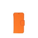 Bloominbag Porta Burnt Amber Iphone 17 Pro Max 6.9"" Deri Çıkarılabilir Cüzdanlı Telefon Kılıfı - Turuncu
