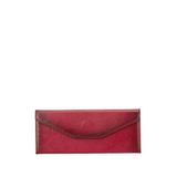 Bloominbag Prisma Classic Red Deri Mıknatıslı Üçgen Tasarımlı Gözlük Kılıfı - Kırmızı