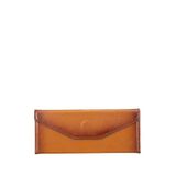 Bloominbag Prisma Warm Tan Taba Deri Mıknatıslı Üçgen Tasarımlı Gözlük Kılıfı