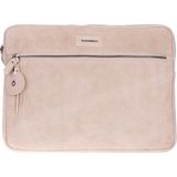 BloominBag Sand Still Hakiki Süet Deri 13-14 Inç Macbook/laptop Kılıfı - Krem
