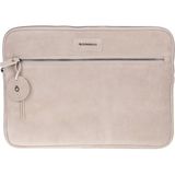 BloominBag Sand Still Hakiki Süet Deri 15-16 Inç Macbook/laptop Kılıfı - Krem