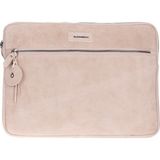 BloominBag Sand Still Krem Süet Deri 13-14" MacBook Laptop Kılıfı - Standart