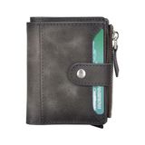 Bloominbag Siena Ash Gray Mekanizmali Deri Cuzdan Kartlik Rfid Korumali