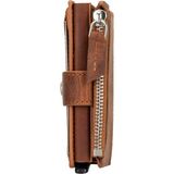 BloominBag Siena Saddle Brown Mekanizmalı Deri Cüzdan & Kartlık (Rfıd Korumalı) - Kahverengi - RFID uyumlu kartlık cüzdan