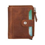 Bloominbag Siena Saddle Brown Mekanizmali Deri Cuzdan Kartlik Rfid Korumali