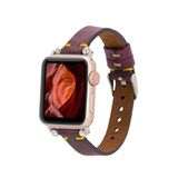 BloominBag Signature Mulberry Bloom Deri Apple Watch Akıllı Saat Kordon