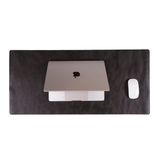 Bloominbag Still Silent Charcoal Gercek Deri Masa Mati Macbook Altligi Ve Mousepad