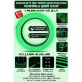 Blooming Plus Karanlıkta Işık Veren Gece Parlayan Fosforlu Şerit Bant Yapışkanlı Fosfor Bant Fosforlu Işık 4 Metre
