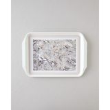 Blooming Pp Kaydırmaz Tepsi 39X30 cm Krem