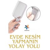 bloomplus Kuaför Berber Kavisli Kontur Kesim Tarağı Saç Kesme Tarağı Pratik Kesim Kuaför Günlük