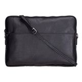 BloomSleeve Leeds 14" Obsidian Black Hakiki Deri Laptop & Tablet Kılıfı