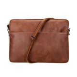 BloomSleeve Leeds 16" Cognac Brown Hakiki Deri Laptop & Tablet Kılıfı