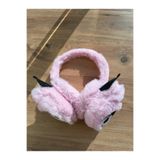 Blotch Soğuktan Koruyan Kışlık Kulaküstü Kuromi Figürlü Pofuduk Pembe Renk Sevimli Pelüş Kız Çocuk Kulaklık