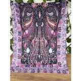 Blotch Tesettür Tarz Modern Ve Şık Son Moda Kapalı Etnik Etro Desen Çok Renkli Pamuk Soft Şal