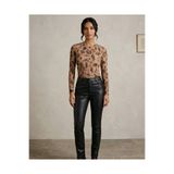 BLOUSE Dövme Desenli Tül Bluz