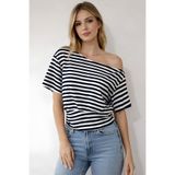 BLOUSE Yumuşak Dokulu Omuz Düşük Bluz