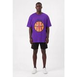 Blow Up Future Gen Günlük Spor Tişört Basketbol Mor Oversize 142044