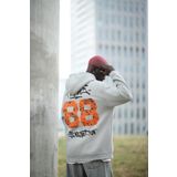 Blow Up Kapşonlu 3 İplik Kalın İçi Polarlı Oversize Baskılı Erkek Sweatshirt