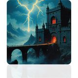 BLS 30X30 cm Büyük Boy Oyuncu Mouse Pad Kaymaz Taban Fare Altlığı Gaming Mousepad L - Castle - 02