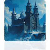 BLS 30X30 cm Büyük Boy Oyuncu Mouse Pad Kaymaz Taban Fare Altlığı Gaming Mousepad L - Castle - 03