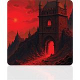 BLS 30X30 cm Büyük Boy Oyuncu Mouse Pad Kaymaz Taban Fare Altlığı Gaming Mousepad L - Castle - 04