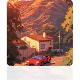 BLS 30X30 cm Büyük Boy Oyuncu Mouse Pad Kaymaz Taban Fare Altlığı Gaming Mousepad L - Garage - 01