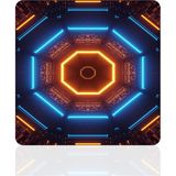 BLS 30X30 cm Büyük Boy Oyuncu Mouse Pad Kaymaz Taban Fare Altlığı Gaming Mousepad L - Neon - 03