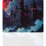 BLS 48X40 cm Büyük Boy Oyuncu Mouse Pad Kaymaz Taban Fare Altlığı Gaming Mousepad L - Castle - 01