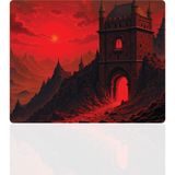 BLS 48X40 cm Büyük Boy Oyuncu Mouse Pad Kaymaz Taban Fare Altlığı Gaming Mousepad L - Castle - 04