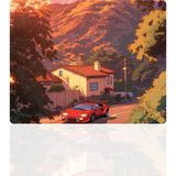 BLS 48X40 cm Büyük Boy Oyuncu Mouse Pad Kaymaz Taban Fare Altlığı Gaming Mousepad L - Garage - 01