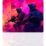 BLS 48X40 cm Büyük Boy Oyuncu Mouse Pad Kaymaz Taban Fare Altlığı Gaming Mousepad L - Neon - 02