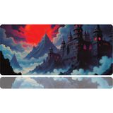 BLS 70X30 cm Büyük Boy Oyuncu Mouse Pad Kaymaz Taban Fare Altlığı Gaming Mousepad Xl - Castle - 01