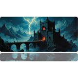 BLS 70X30 cm Büyük Boy Oyuncu Mouse Pad Kaymaz Taban Fare Altlığı Gaming Mousepad Xl - Castle - 02