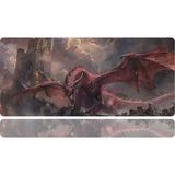BLS 70X30 cm Büyük Boy Oyuncu Mouse Pad Kaymaz Taban Fare Altlığı Gaming Mousepad Xl - Drake - 02