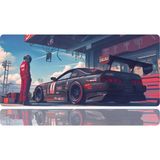 BLS 70X30 cm Büyük Boy Oyuncu Mouse Pad Kaymaz Taban Fare Altlığı Gaming Mousepad Xl - Garage - 02