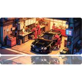 BLS 70X30 cm Büyük Boy Oyuncu Mouse Pad Kaymaz Taban Fare Altlığı Gaming Mousepad Xl - Garage - 04